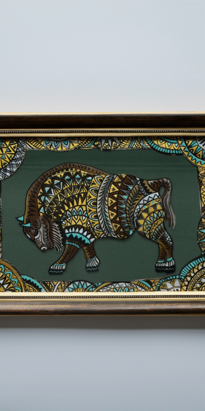 02 Панно декоративное "Зубр" 5-435-21