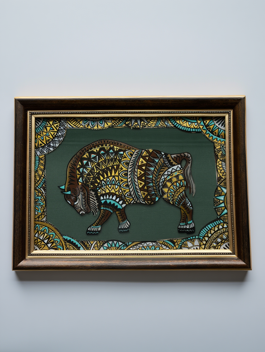 02 Панно декоративное "Зубр" 5-435-21